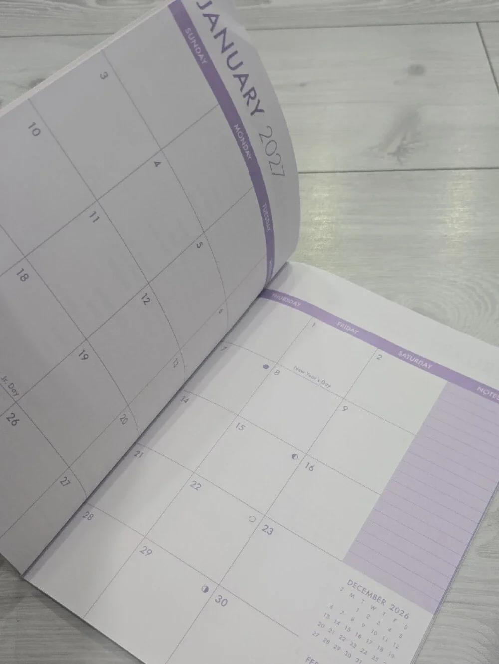 2027-2028 Monthly Planner - Lavender Butterfly Cover